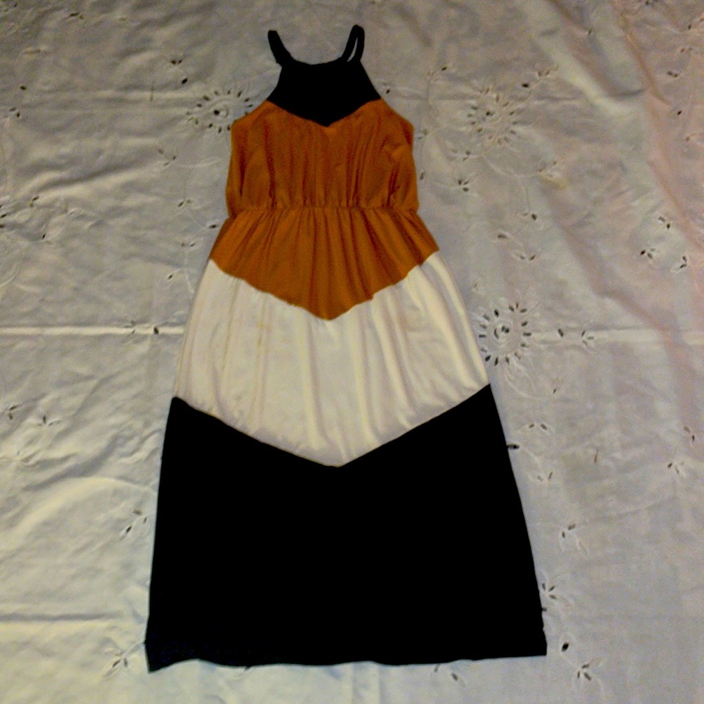 NWOT, Colorblock Maxi dress. XL